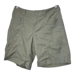 Lauren Ralph Lauren LRL Olive Green Shorts Travel Cargo Utility Size 6 Cotton
